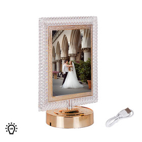Led'li Kristal Fotoğraf Çerçevesi