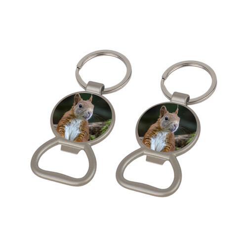 Kişiye Özel Tek Taraflı Mat Metal Açacaklı Anahtarlık