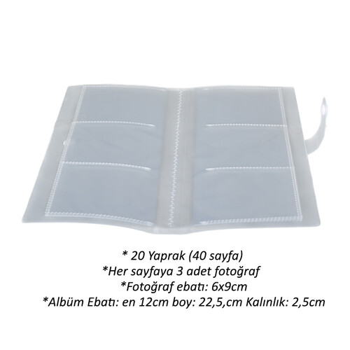 Instax Polakart Şeffaf Fotoğraf Albümü