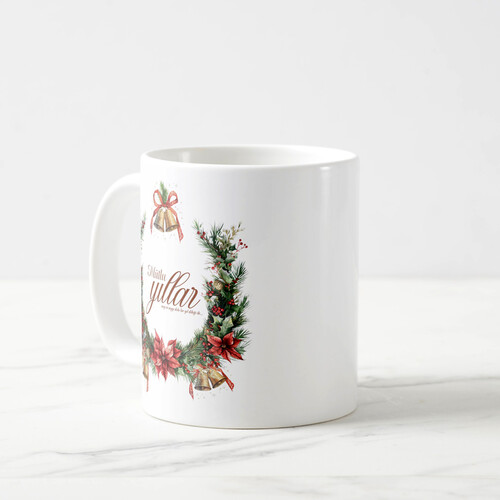 Kişiye Özel Çelenkli Yılbaşı Kupası