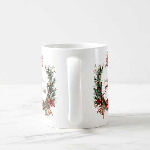 Kişiye Özel Çelenkli Yılbaşı Kupası