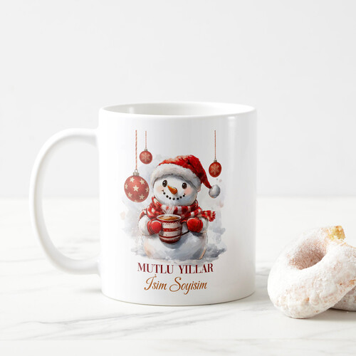 Kişiye Özel Kardan Adam Yılbaşı Kupası