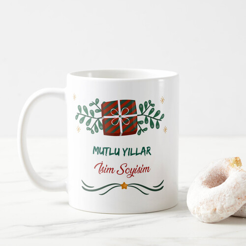 Kişiye Özel Hediye Paketli Yılbaşı Kupası