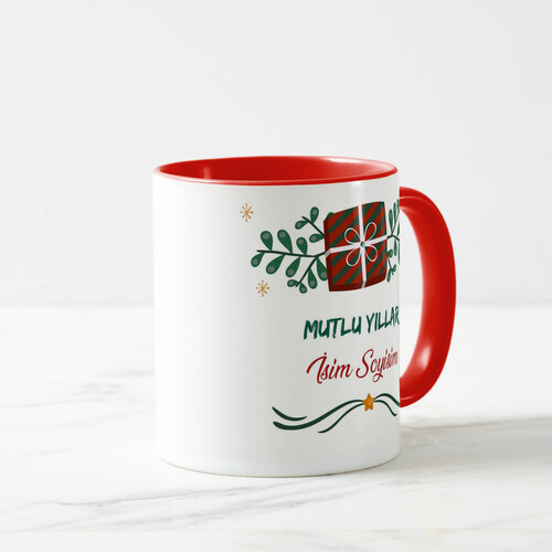 Kişiye Özel Hediye Paketli Yılbaşı Kupası