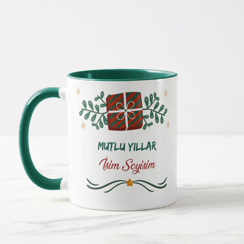 Kişiye Özel Hediye Paketli Yılbaşı Kupası