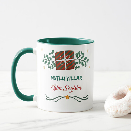 Kişiye Özel Hediye Paketli Yılbaşı Kupası