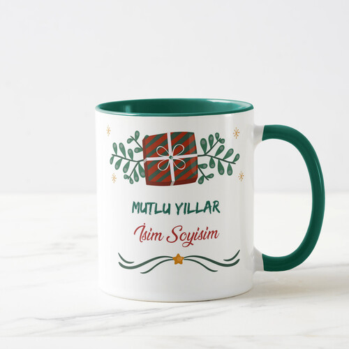 Kişiye Özel Hediye Paketli Yılbaşı Kupası