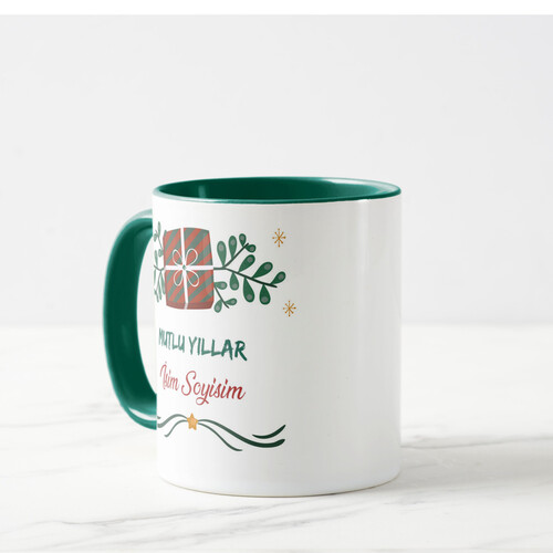 Kişiye Özel Hediye Paketli Yılbaşı Kupası