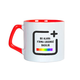 Firmalara Özel Logo Baskılı Toptan Afilli Porselen Fincan