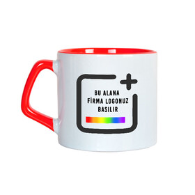 Firmalara Özel Logo Baskılı Toptan Afilli Porselen Fincan