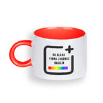 Firmalara Özel Logo Baskılı Toptan Motto Porselen Fincan