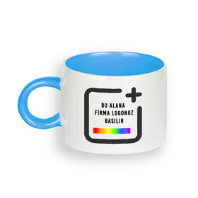 Firmalara Özel Logo Baskılı Toptan Motto Porselen Fincan