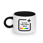 Firmalara Özel Logo Baskılı Toptan Motto Porselen Fincan