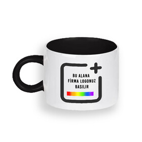 Firmalara Özel Logo Baskılı Toptan Motto Porselen Fincan