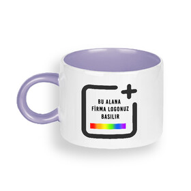 Firmalara Özel Logo Baskılı Toptan Motto Porselen Fincan