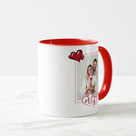 Kişiye Özel Fotoğraflı Sevgililer Günü Kupası