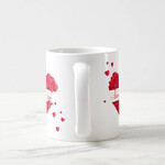 Sevgiliye Özel Pembe Kalpli Kupa Bardak