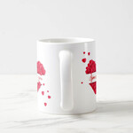 Sevgiliye Özel Pembe Kalpli Kupa Bardak