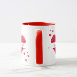 Sevgiliye Özel Pembe Kalpli Kupa Bardak