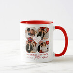 Sevgiliye Özel 4 Fotoğraflı Ve Harfli Kupa Bardak