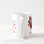 Sevgiliye Özel İsimli Ve Kalpli Kupa Bardak