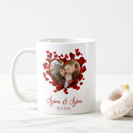 Sevgiliye Özel İsimli Ve Kalpli Kupa Bardak