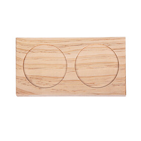 Ahşap 2 Bölmeli Bardak Altlığı