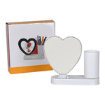 Kişiye Özel Fotoğraflı Kalpli Kalemlik Ayna