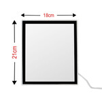 Led Işıklı Love Fotoğraflı Çerçeveli Ayna