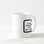 Kadınlar Günü Özel Kırmızı Siluet Baskılı Kupa