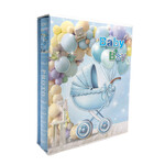 200'Lük Kutulu Kız Ve Erkek Bebek Fotoğraf Albümü - Mavi