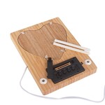 Kalpli Sihirli Ayna Ahşap Çerçeve Saat, Tarih Ve Termometre Göstergeli