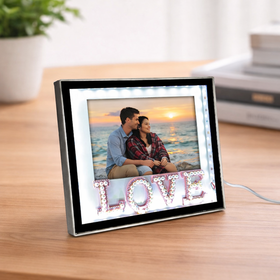 Fotoğrafli Ledli Love Sihirli Ayna