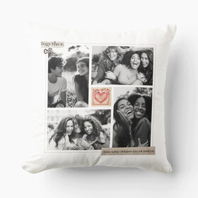 Arkadaşa, Sevgiliye Özel 4 Fotoğraflı Yastık