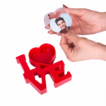 Love Fotoğraflı Kar Küresi