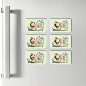 Fotoğraflı Ve İsimli Aslan Figürlü Magnet