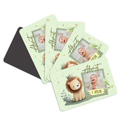 Aslan Temalı Fotoğraflı Ve İsimli Magnet