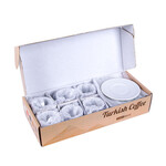 Kişiye Özel İsimli Bahar Çiçekli Türk Kahvesi Fincanı