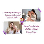 Anneler Gününe Özel Fotoğraf Ve İsimli Yastık