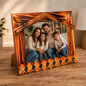 Ev Bambu Fotoğraf Çerçevesi