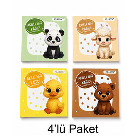 Hayvanlı Mini Yapışkansız Statik Post-İt Not Kağıdı