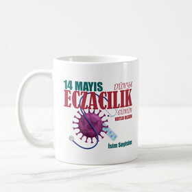 Kişiye Özel İsimli Dünya Eczacılık Günü Kupası