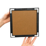 Kişiye Özel Yapışkanlı Paspartulu Tekli Fotoğraf Çerçevesi - 21X21cm Beyaz