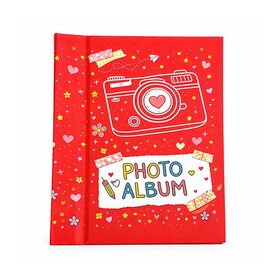 Modern Yapışkanlı Fotoğraf Albümü 15 Yaprak - 23X17cm Kırmızı