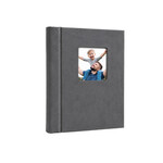 Pencereli Yapışkanlı Süet Fotoğraf Albümü 15 Yaprak - 18X23cm Antrasit