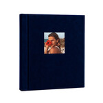 Pencereli Yapışkanlı Süet Fotoğraf Albümü 15 Yaprak - 30X37cm Siyah