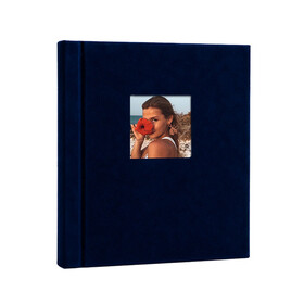 Pencereli Yapışkanlı Süet Fotoğraf Albümü 15 Yaprak - 30X37cm Siyah