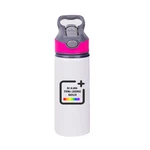 Firmaya Özel Logolu Pipetli Su Matarası - Pembe
