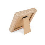 Kişiye Özel Ahşap Modern Bronz Gold Mini Fotoğraf Çerçevesi - 10X10cm