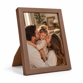 Kişiye Özel Ahşap Vizon Kahverengi Fotoğraf Çerçevesi - 15X20cm
